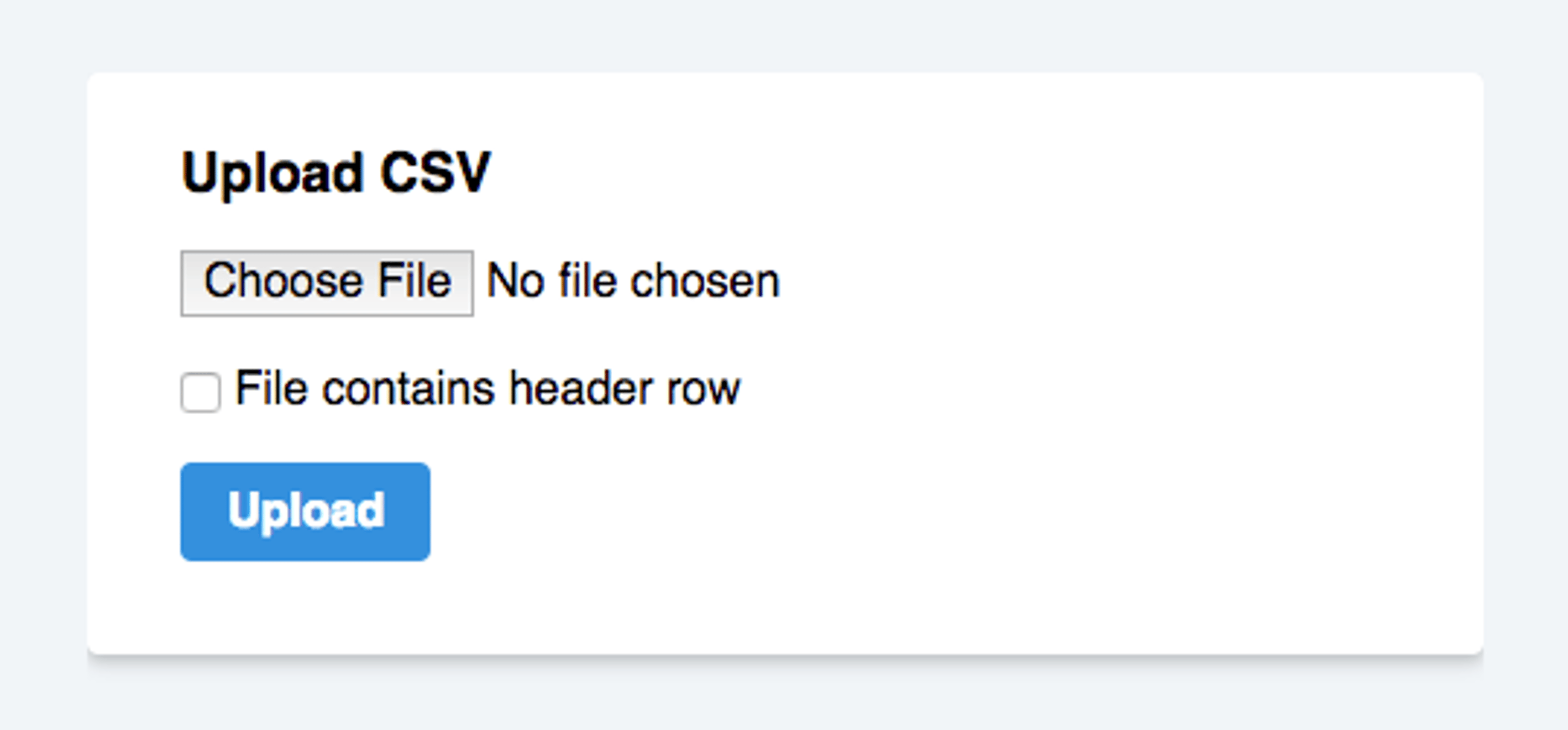 Csv Importer Upload Form